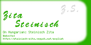 zita steinisch business card